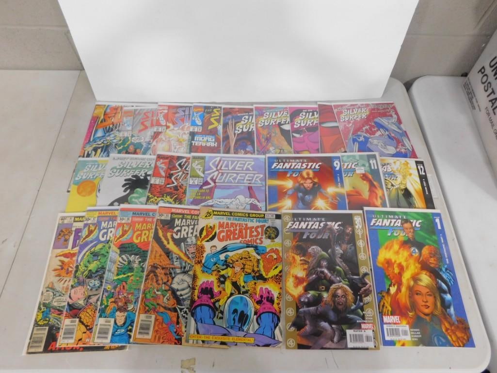 Comic Book Lot including Marvel's Greatest, Silver Surfer, Fantastic Four, etc (1 of 5)