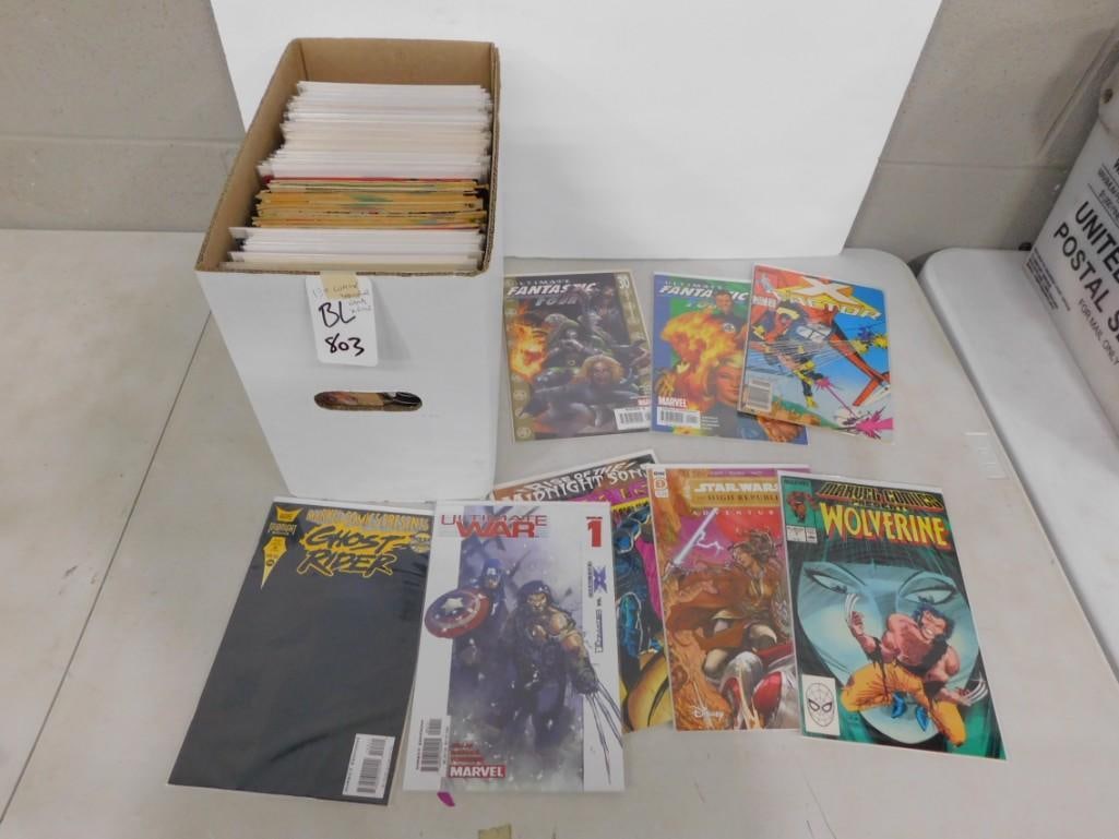 Lot of roughly 130 Comic Books including Dark Hawk, Namor, X-Force, Cage, etc.: Lot of roughly 130 Comic Books including Dark Hawk, Namor, X-Force, Cage, etc. All pictures are considered part of the description and should be examined carefully by bidders. Live Auctioneers is now