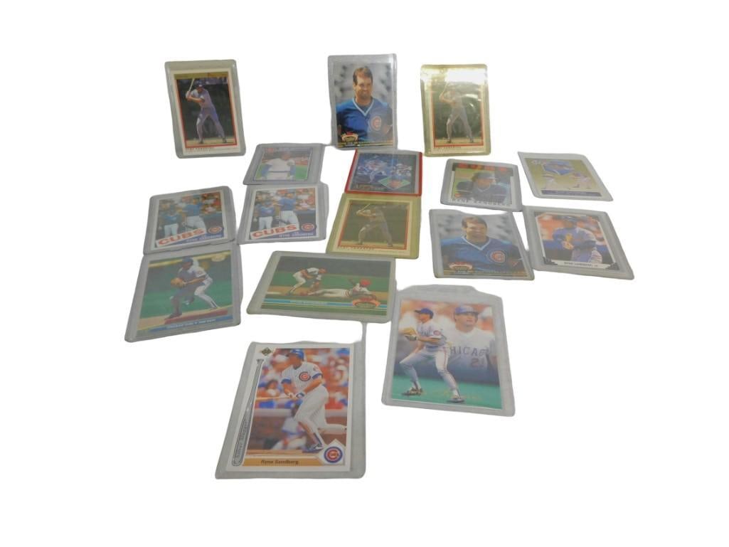 Lot of 16 Chicago Cubs Ryne Sandberg Baseball Cards (1 of 7)