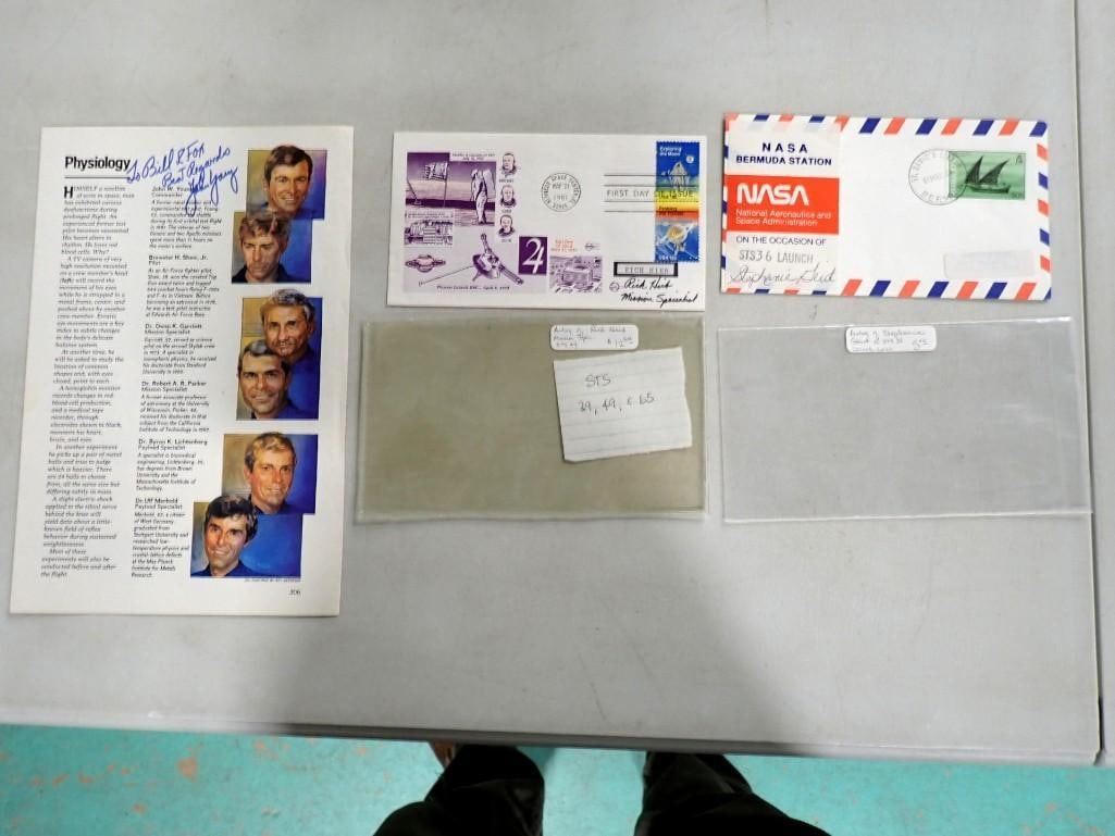 NASA Lot including John Young, Rich Hieb Autographs, First Day Issue, Ephemera, etc. (1 of 9)