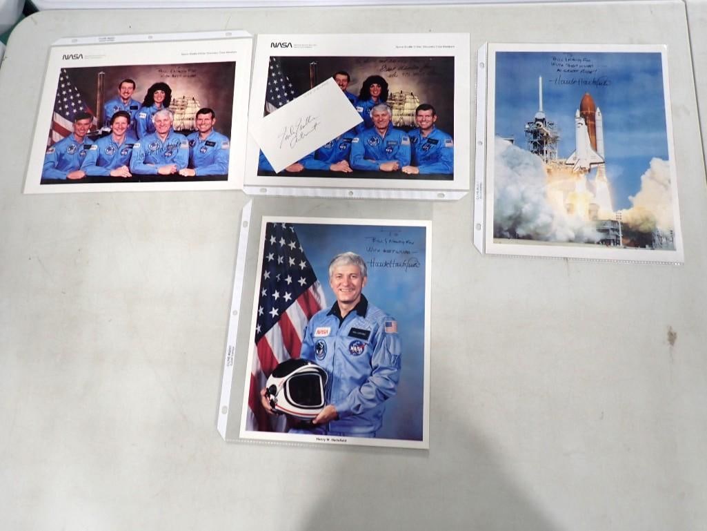 NASA Space Shuttle Mission 41-D Crew Photos w/ Autographs, etc. Hartsfield, Coats, Mullane, Hawley, (1 of 10)