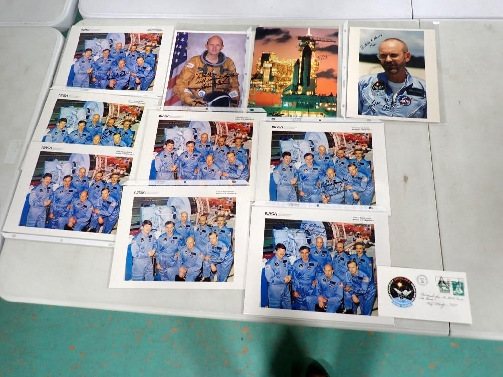 NASA Space Shuttle Mission 51-F Crew Photos w/ Autographs, First Day Issue Stamp, etc. Fullerton, Br (1 of 18)