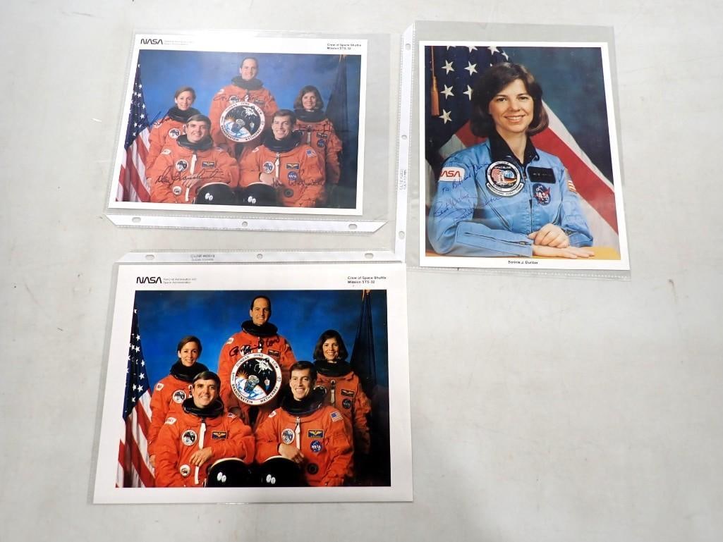 NASA Space Shuttle Mission STS-32 Crew Photos w/ Autographs, etc. Brandenstein, Wetherbee, Dunbar, I (1 of 10)