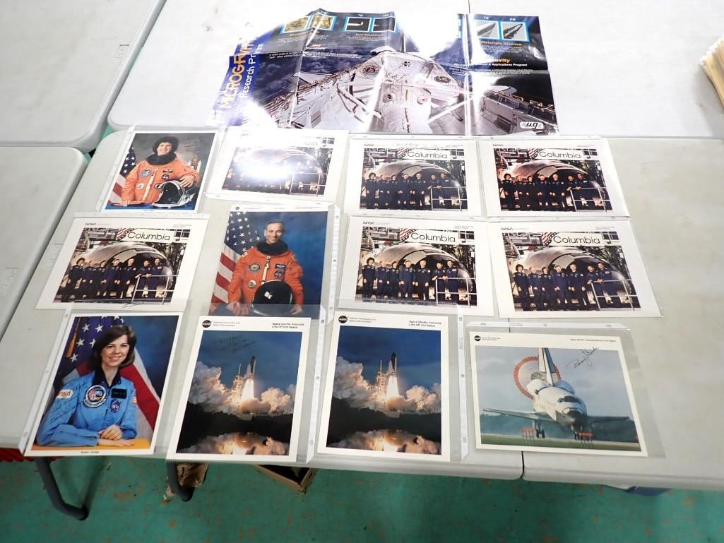 NASA Space Shuttle Mission STS-50 Crew Photos w/ Autographs, etc Richards, Bowersox, Dunbar, Baker (1 of 19)