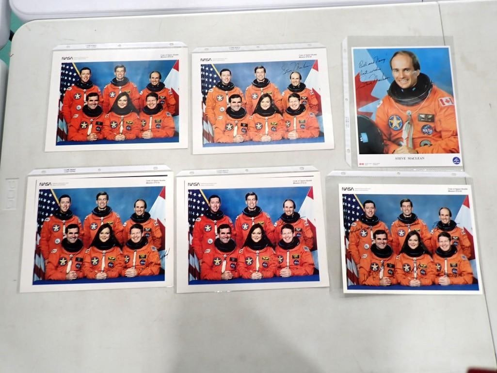 NASA Space Shuttle Mission STS-52 Crew Photos w/ Autographs, etc. Star Trek Gene Roddenberry Ashes M (1 of 14)