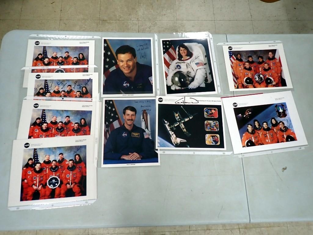 NASA Space Shuttle Mission STS-73 Crew Photos w/ Autographs, etc. Bowersox, Rominger, Coleman, Alegr (1 of 10)