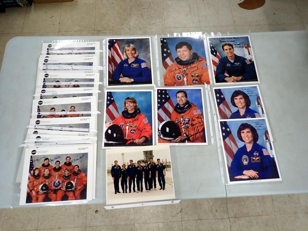 NASA Space Shuttle Mission STS-83 Crew Photos w/ Autographs, etc. Science Research Mission Cut Short: NASA Space Shuttle Mission STS-83 Crew Photos w/ Autographs, etc. Science Research Mission Cut Short due to fuel cell issue . Halsell, Still, Voss, Gernhardt, Thomas Crouch, Linteris . No COAs - All p