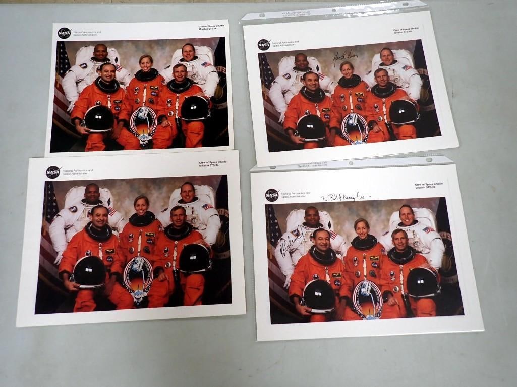 NASA Space Shuttle Mission STS-98 Crew Photos w/ Autographs, etc. ISS Mission Destiny Module (1 of 6)