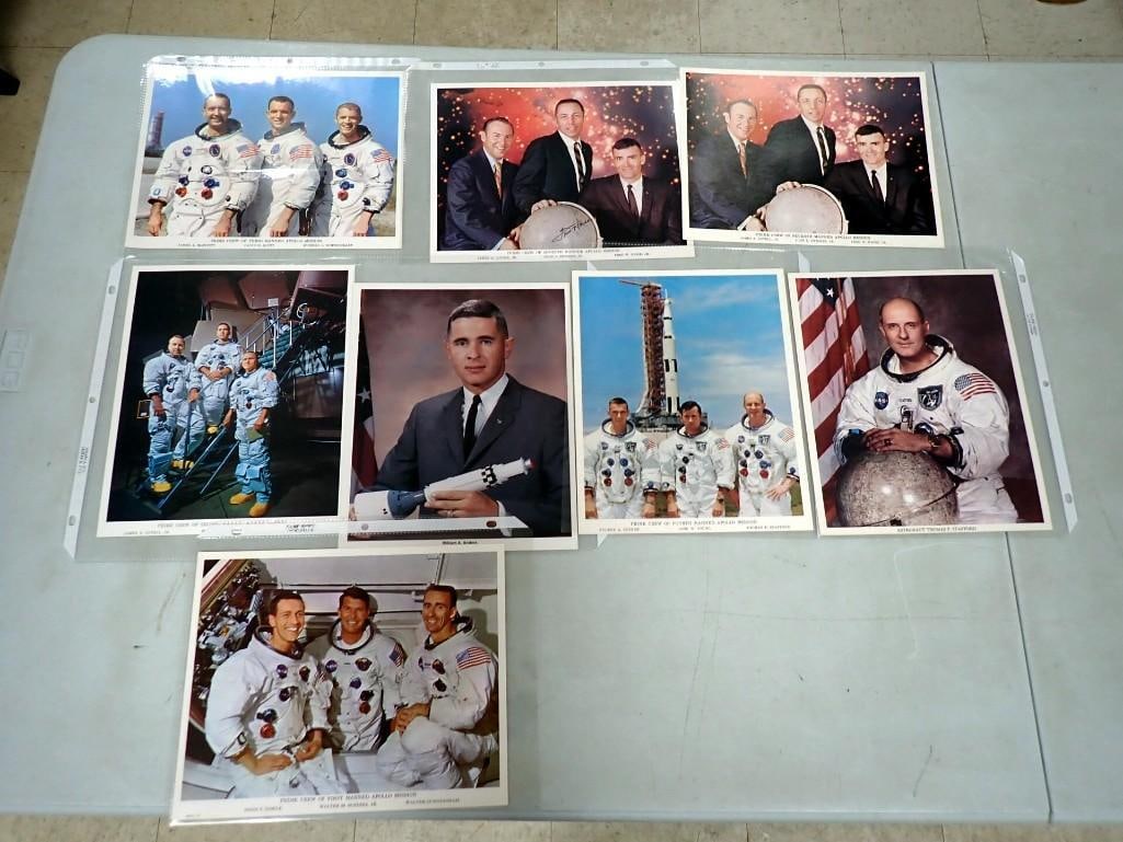 NASA Apollo Mission Photos . Apollo 7, 8, 9, 10, Fred Haise Autograph (No COA), etc (1 of 9)