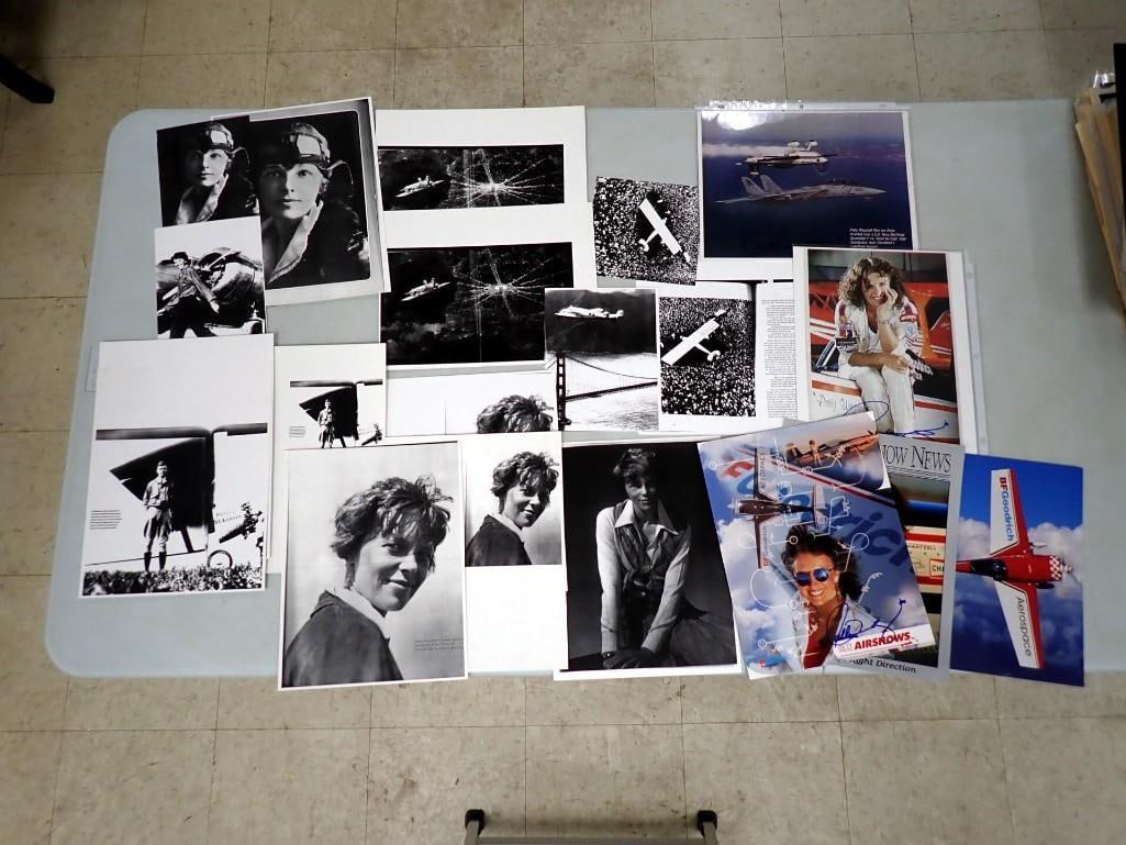 US Aviator Hall of Famer Patty Wagstaff Photos/Autographs, No COAs, Amelia Earhart Pictures, etc.: US Aviator Hall of Famer Patty Wagstaff Photos/Autographs, No COAs, Amelia Earhart Pictures, etc. - All pictures are considered part of the description and should be examined carefully by bidders. Liv