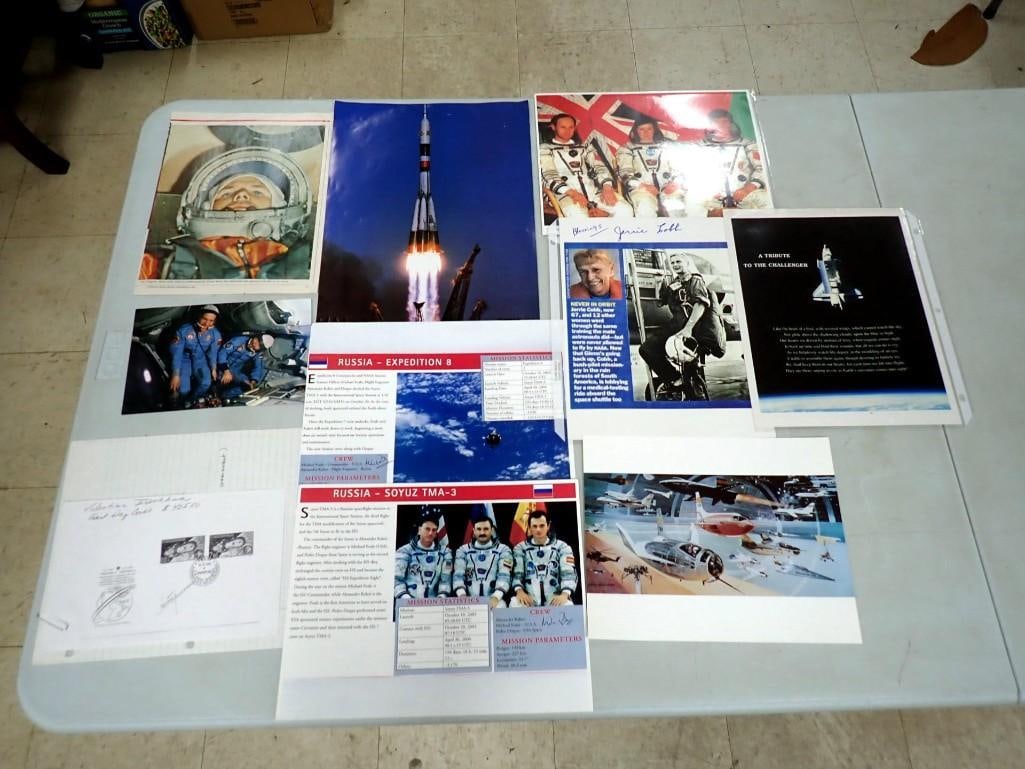 Russian / Soviet Space Program Ephemera, Autographs (No COAs), Articles, Soyuz, etc.: Russian / Soviet Space Program Ephemera, Autographs (No COAs), Articles, Soyuz, etc. - All pictures are considered part of the description and should be examined carefully by bidders. Live