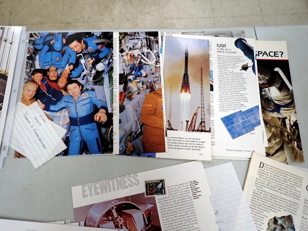 Russian / Soviet Space Program Ephemera, Mission Patch Sticker, Articles, etc. - 4