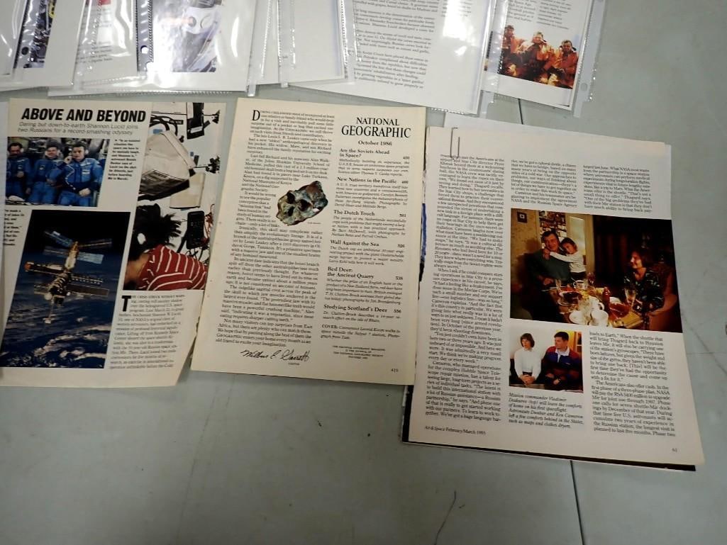 Russian / Soviet Space Program Ephemera, Mission Patch Sticker, Articles, etc. - 8