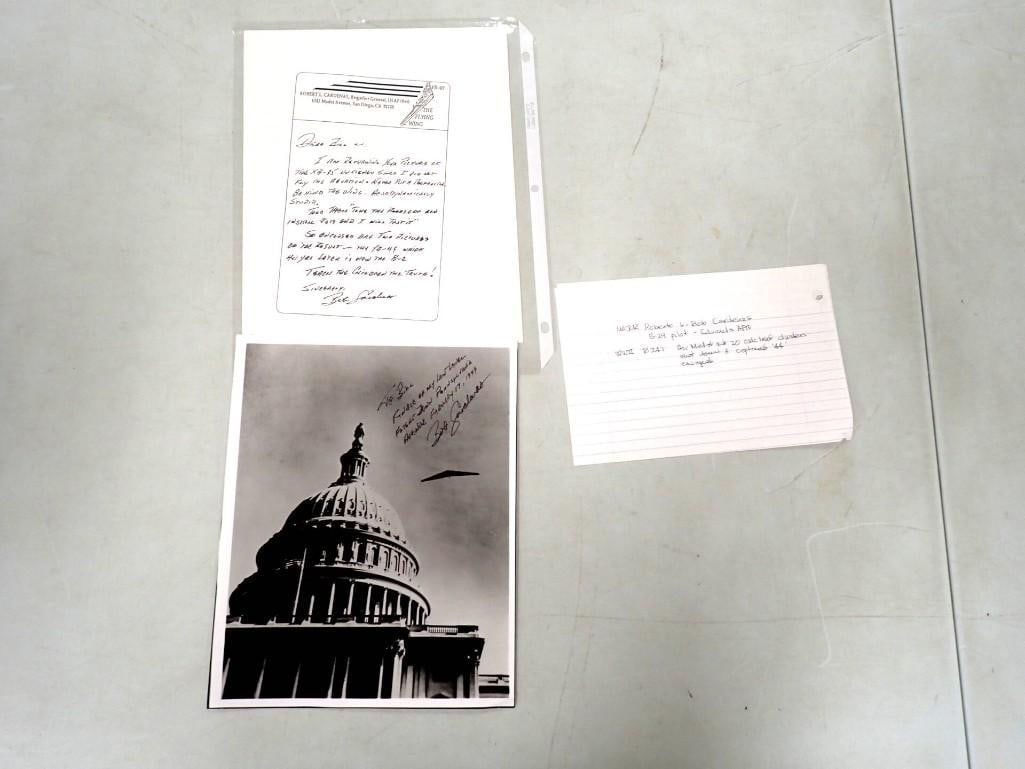 Brigadier General Robert Cardenas US Air Force B-29 Pilot Autographed Pictures and Letter (1 of 6)