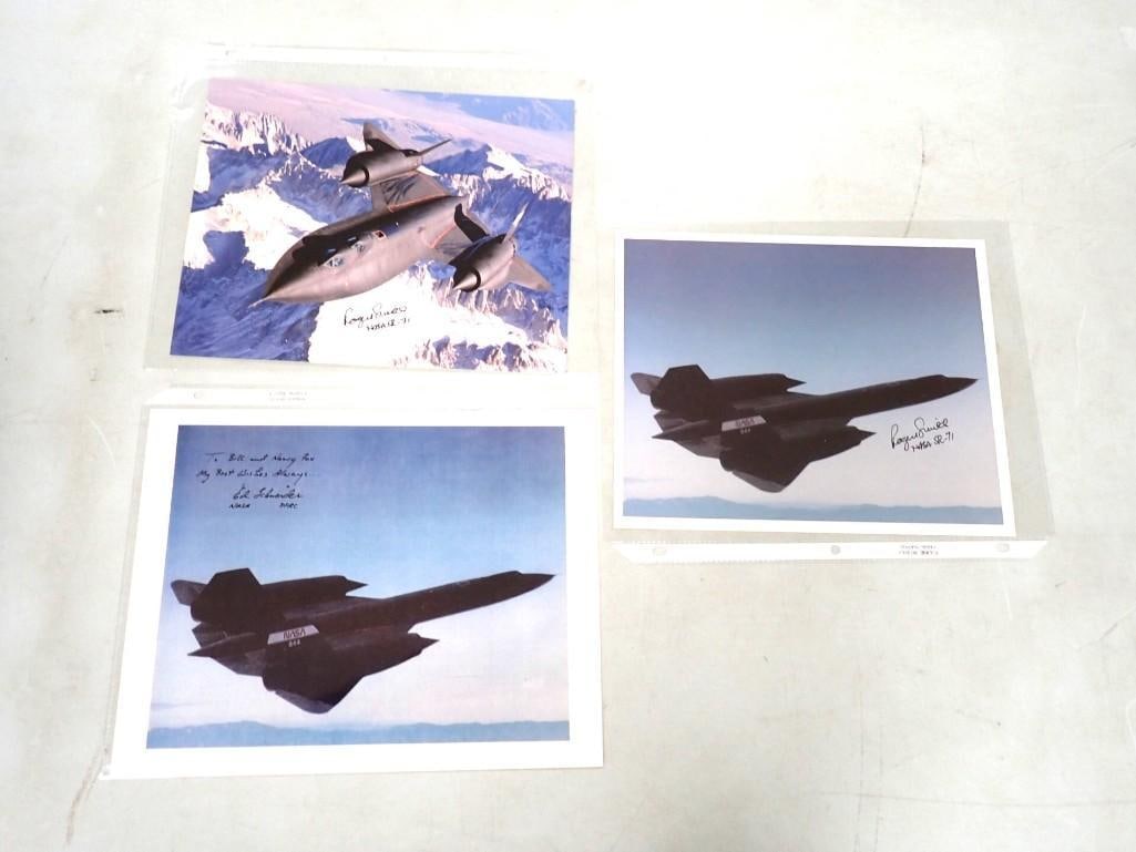 SR-71 Test Pilots Signed Pictures including Ed Schnieder, Roger Smith - No COAs (1 of 6)