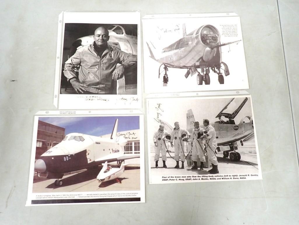 USAF Jerauld R. Gentry Test Pilot Pictures with Autographs - No COAs (1 of 18)