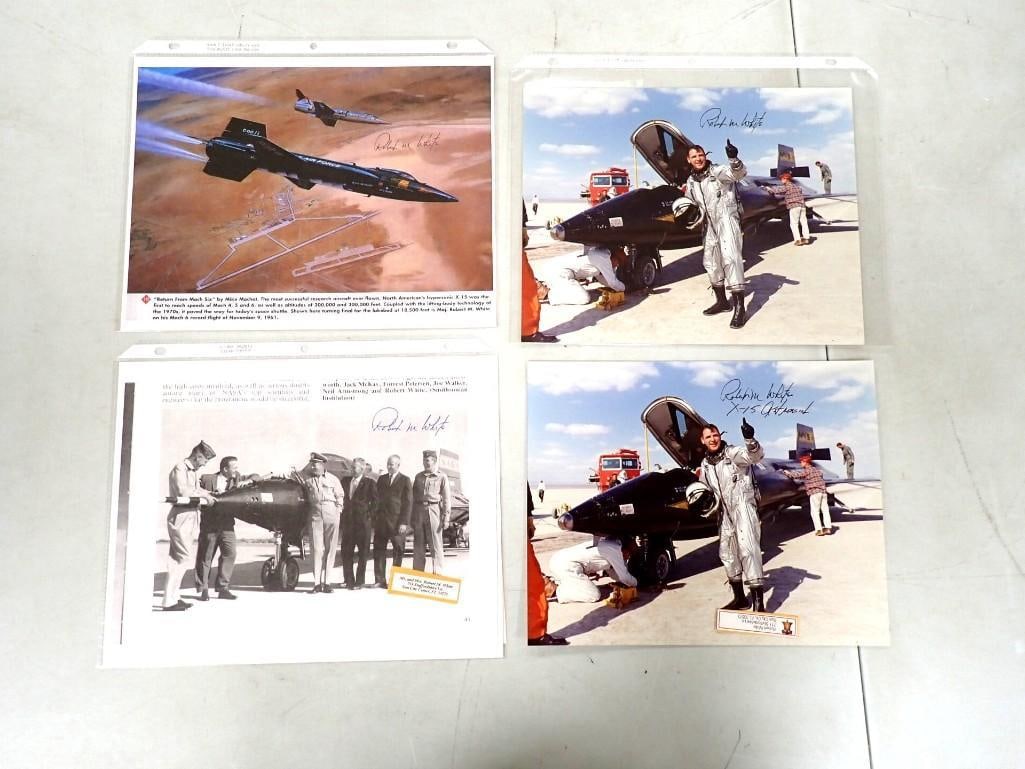 US Air Force Pilot Robert White X-15 Test Pilot Pictures and Autographs - No COAs (1 of 7)