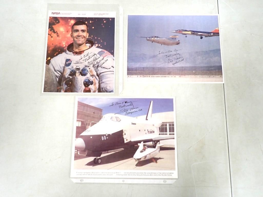NASA Astronaut / Test Pilot Apollo 13 LM Pilot Fred Haise Signed Pictures - No COAs (1 of 4)