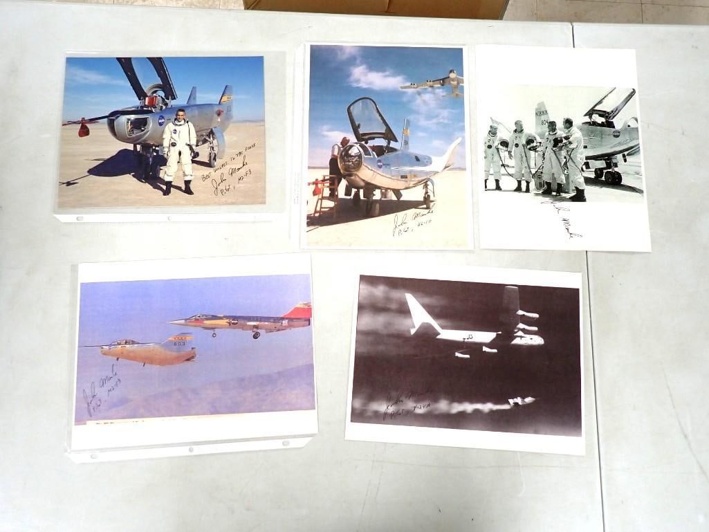 John Manke Test Pilot and NASA Director Dryden Research Center Autographed Pictures - No COAs (1 of 7)