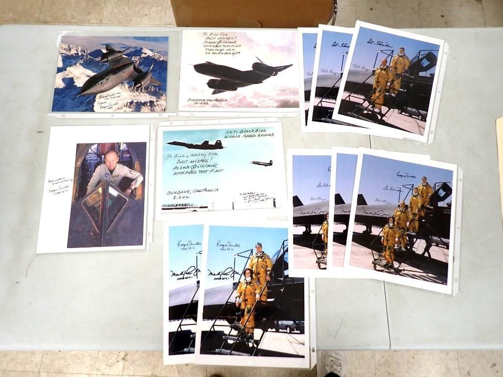 SR-71 Blackbird Pictures and some autographs and mostly copies of the pictures - No COAs (1 of 9)