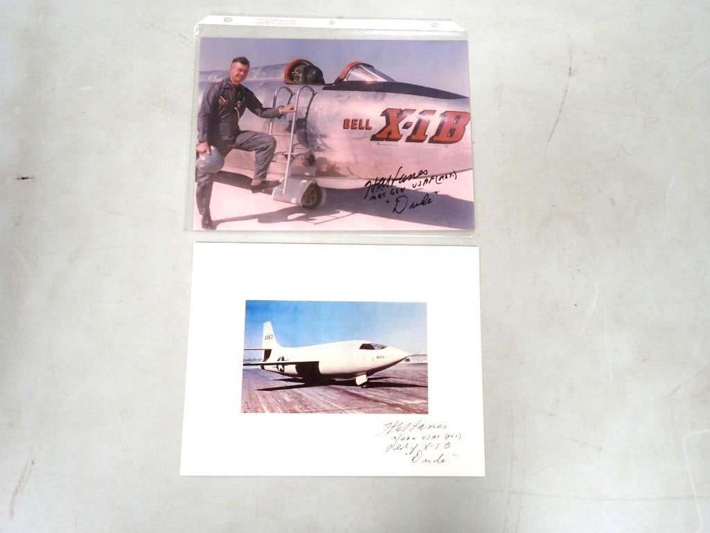 Horace Hanes USAF X1B Test Pilot Autographed Pictures No COAs (1 of 4)
