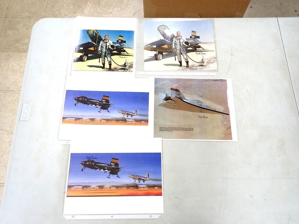 William Dana X-15 USAF and NASA Test Pilot Autographed Pictures - No COAs: William Dana X-15 USAF and NASA Test Pilot Autographed Pictures - No COAs All pictures are considered part of the description and should be examined carefully by bidders. Live Auctioneers is now offer