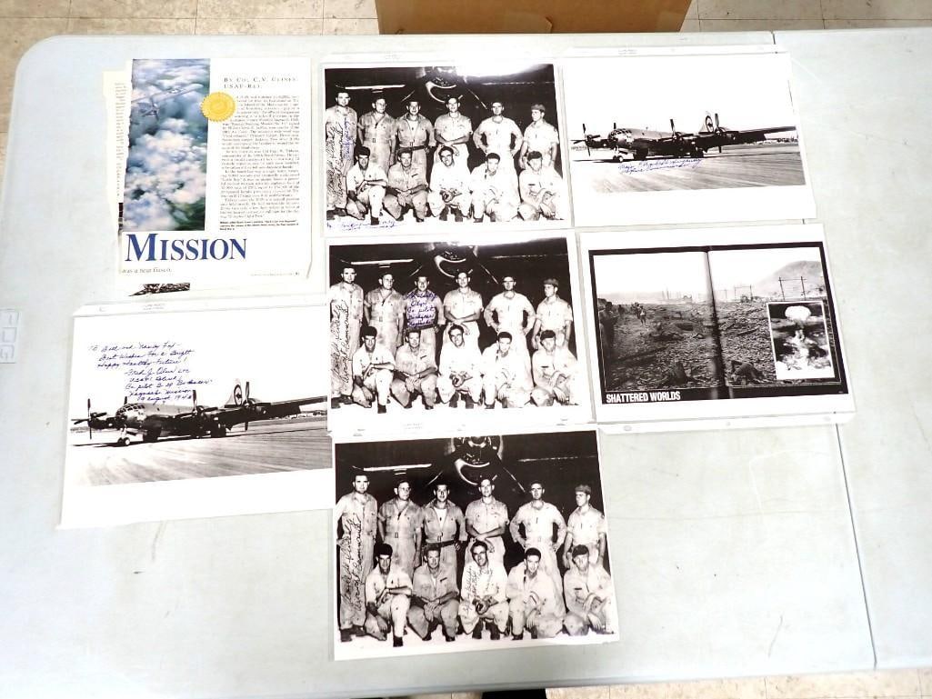 WWII Nagaski Japan Mission Crew Ephemera, Pictures, Autographs, etc. - No COAs (1 of 16)