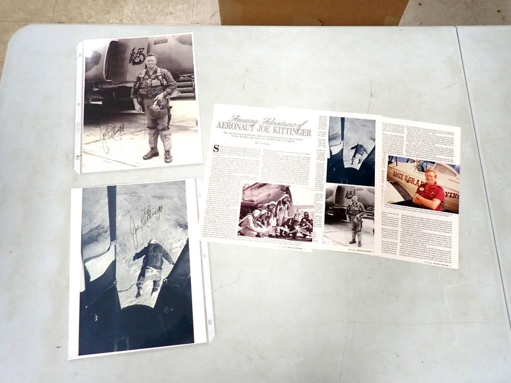 Colonel Joe Kittinger Highest Skydive Aeronaut Autographed Pictures and Ephemera (1 of 5)