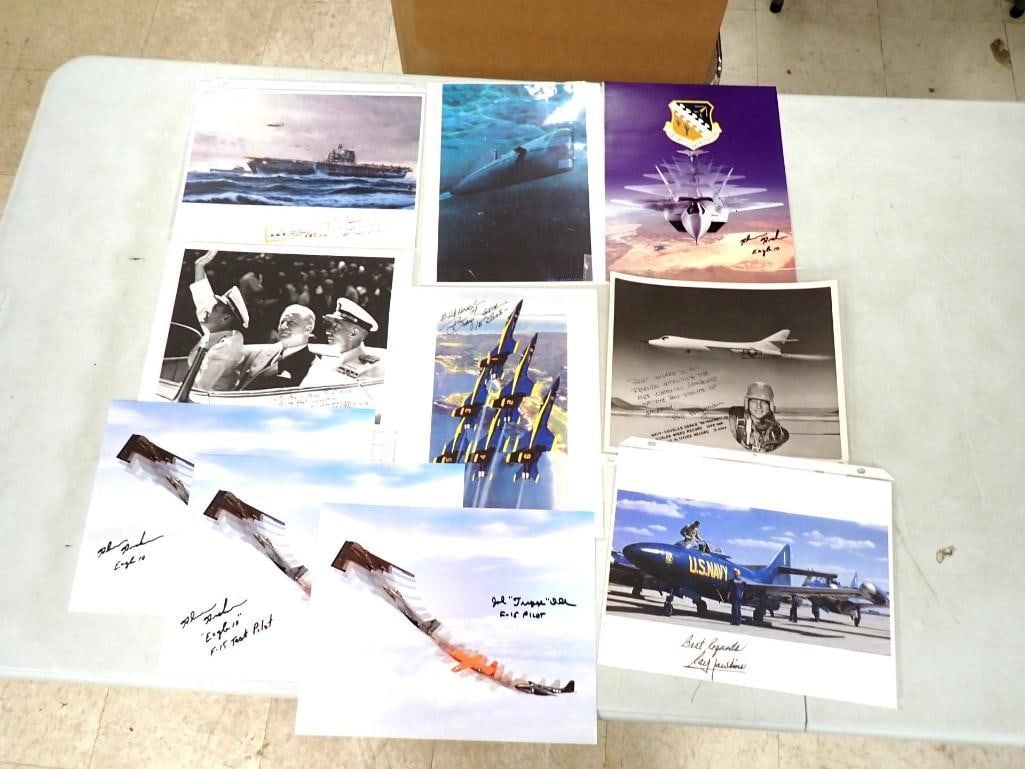 Lot of Test Pilot Pictures and Autographs - No COAs (1 of 12)