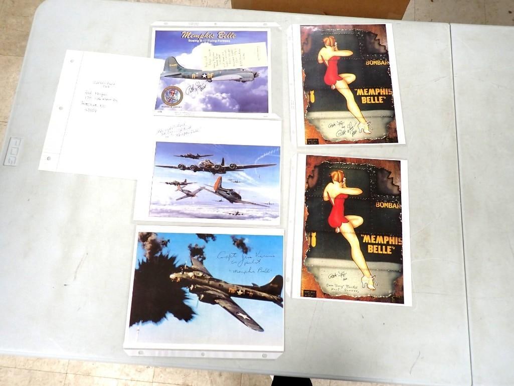 WWII Memphis Belle Flying Fortress Signed Pictures - No COAs (1 of 18)