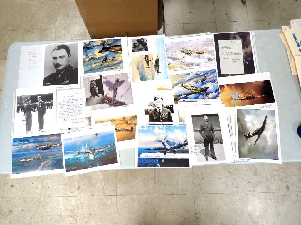 British Royal Airforce Pictures, Autographs, Correspondence, etc. - No COAs (1 of 10)