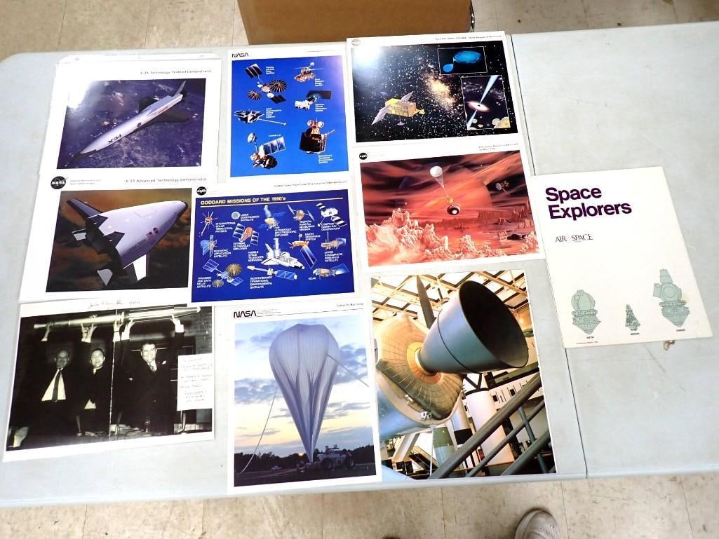 NASA Ephemera Lot including Goddard Missions, Hubble, Balloons, Some Signed - No COAs etc. (1 of 9)