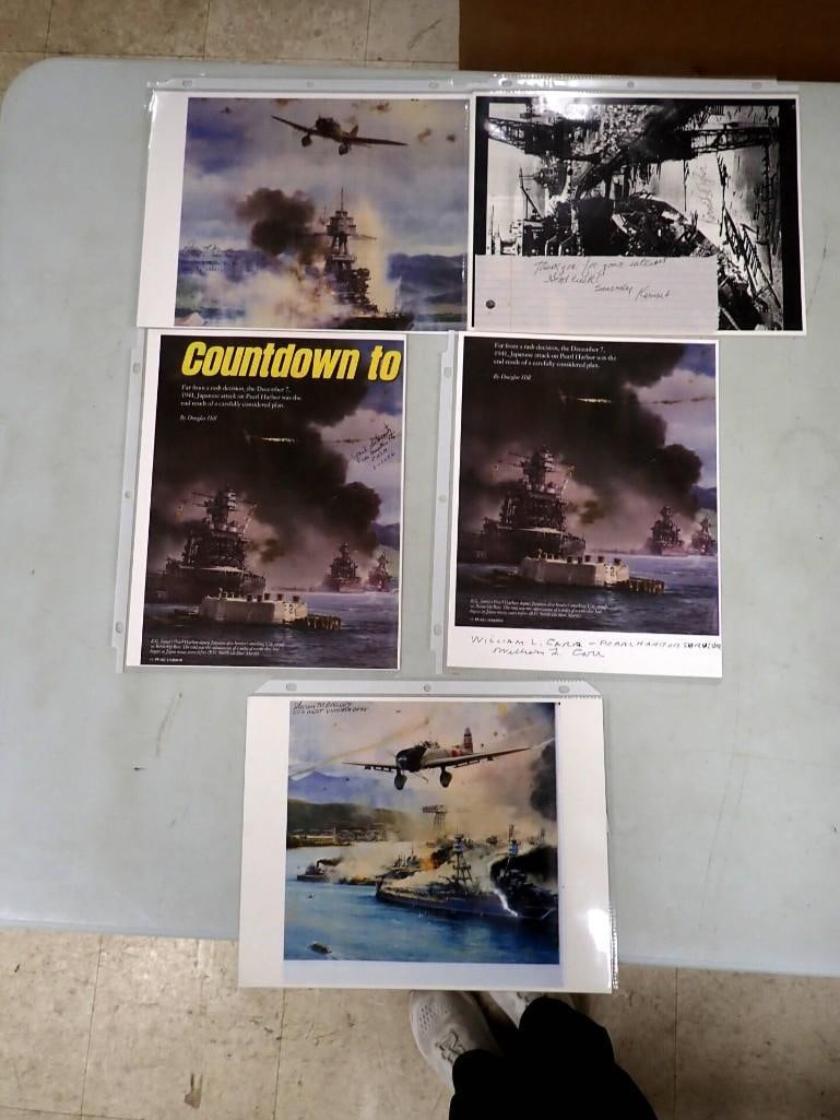 WWII Pearl Harbor Pictures and Autographs - No COAs (1 of 9)
