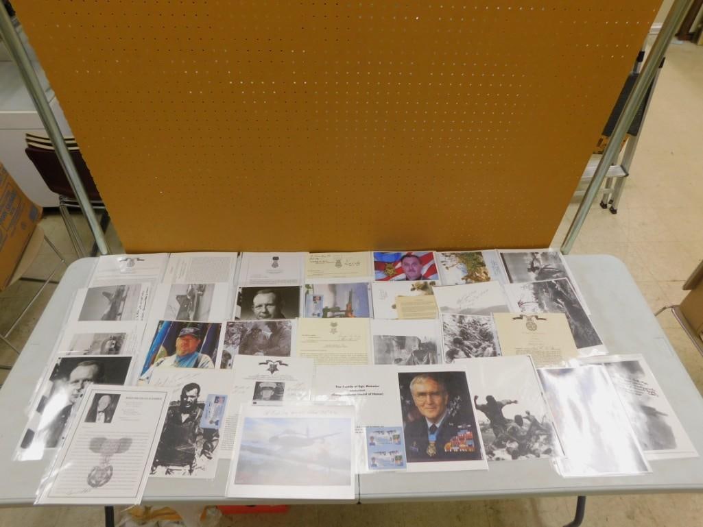 Large Lot of Vietnam Medal of Honor Recipients many with autographs - No COAs: Large Lot of Vietnam Medal of Honor Recipients many with autographs - No COAs. There are a whole lot here All pictures are considered part of the description and should be examined carefully by