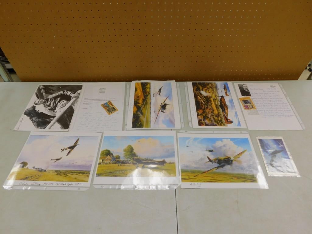 WWII Lot including Signed Pictures, Correspondence, Ephemera, Royal Air Force, etc. (1 of 20)