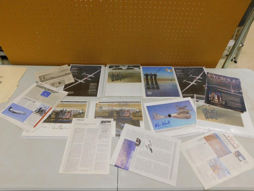 SpaceShipOne Ephemera Lot and Autographs - No COAs (1 of 20)