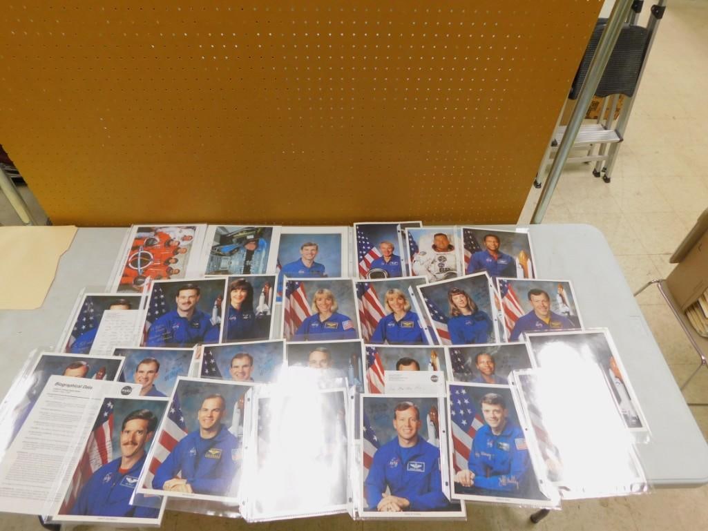 Large Lot of NASA Autographed Photos including Group 15. No COAs, some correspondence (1 of 20)