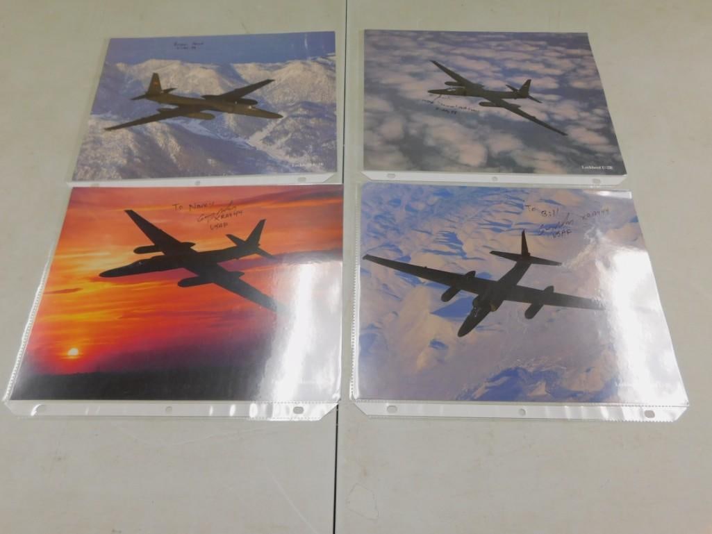 Lockheed Martin U2 Photos including Autographed, No COAs: Lockheed Martin U2 Photos including Autographed, No COAs All pictures are considered part of the description and should be examined carefully by bidders. Live Auctioneers is now offering Live Shipping