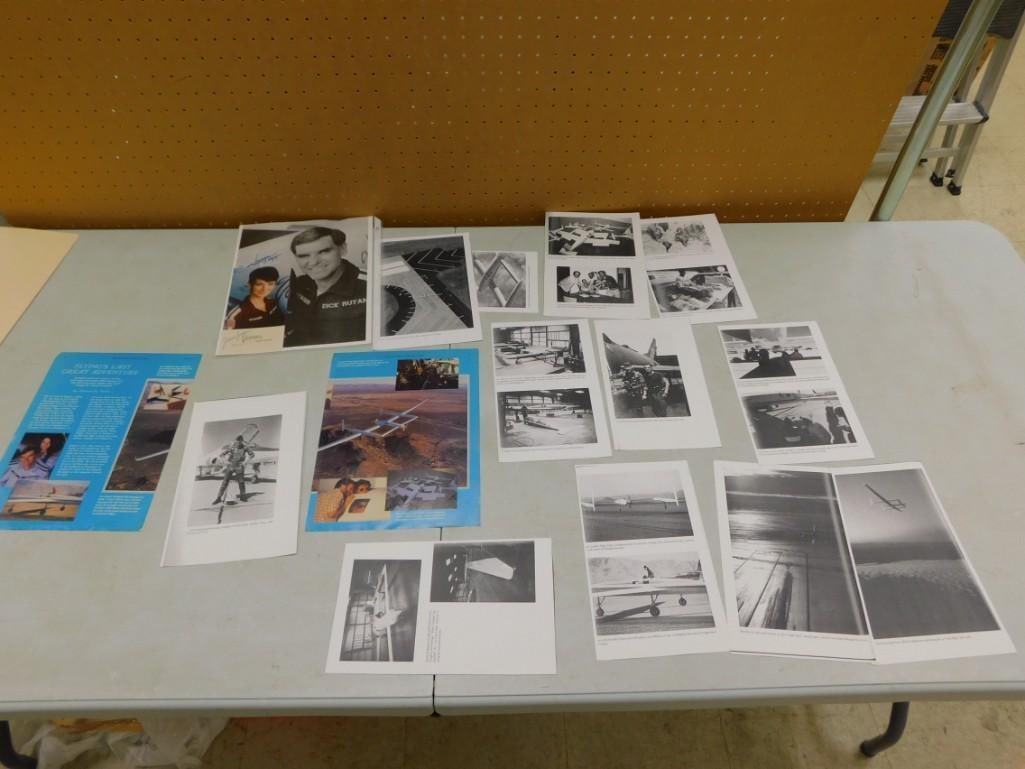 Jenna Yeager and Dick Rutan Ephemera Lot with Autographs - No COAs - First Non Stop Non Refueled (1 of 8)