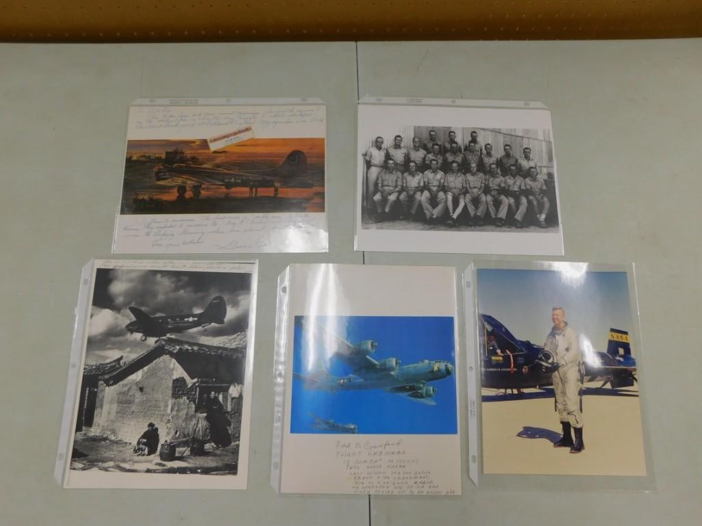 Assorted Military / NASA Pictures, Autographs, Correspondence including Joe Walker WWII Pilot / NASA (1 of 14)