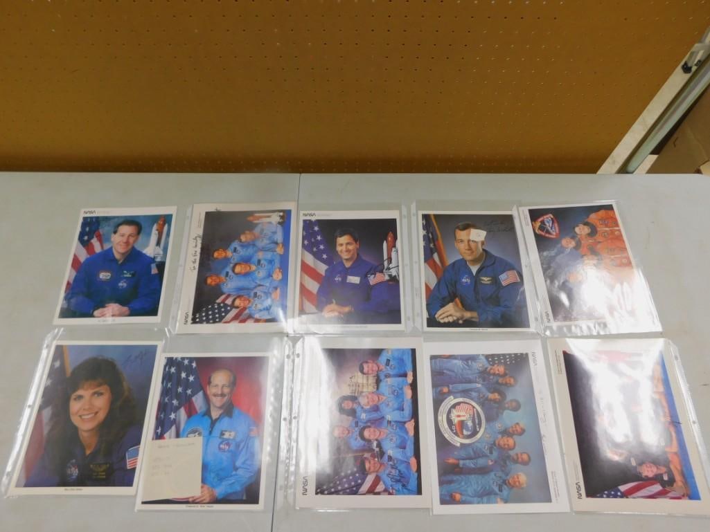 Lot of 10 NASA Crew Photos with Autographs - No COAs (1 of 11)