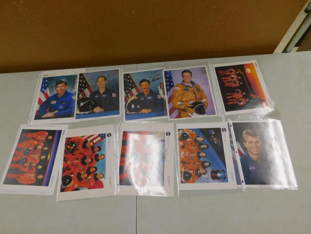Lot of 10 NASA Crew Photos with Autographs - No COAs (1 of 9)