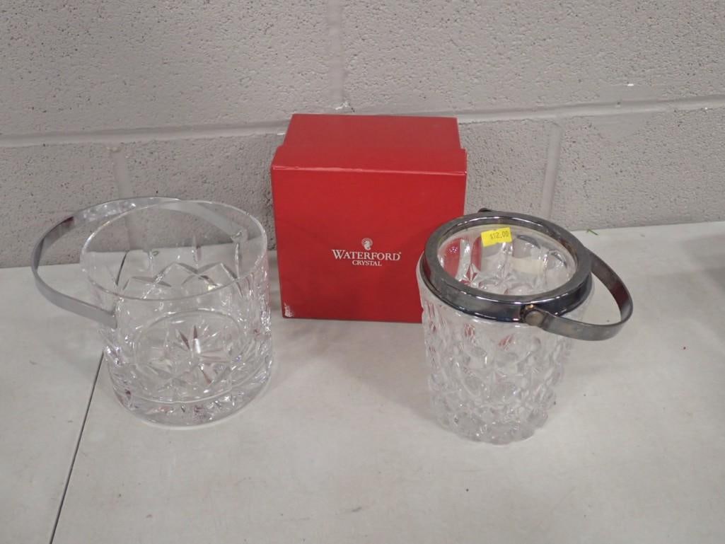 Crystal Ice Buckets including Waterford and one with box (1 of 9)