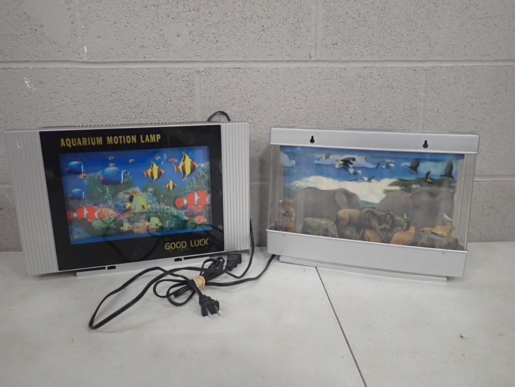 Two Motion Lamps including Aquarium and Discovery Kids Jungle (1 of 5)