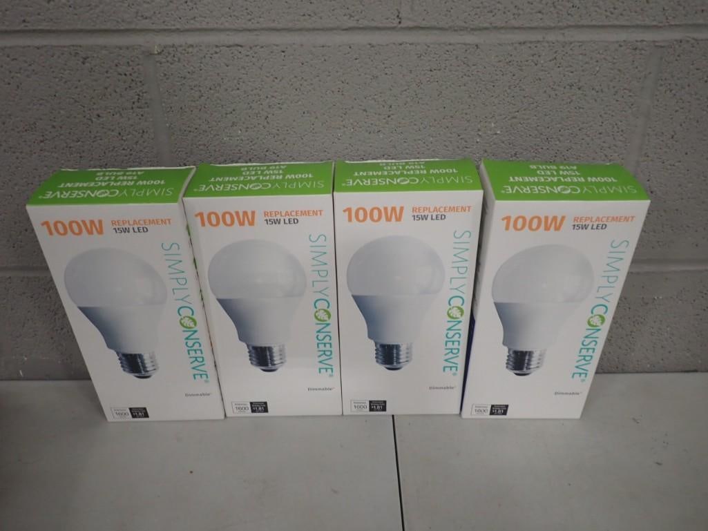 4 LED Light Bulbs New in Boxes - 100 Watt Equivalent 2700K (1 of 5)