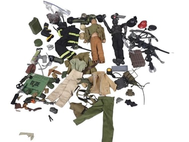 Toy / Action Figure Lot including GI Joe and accessories, etc.