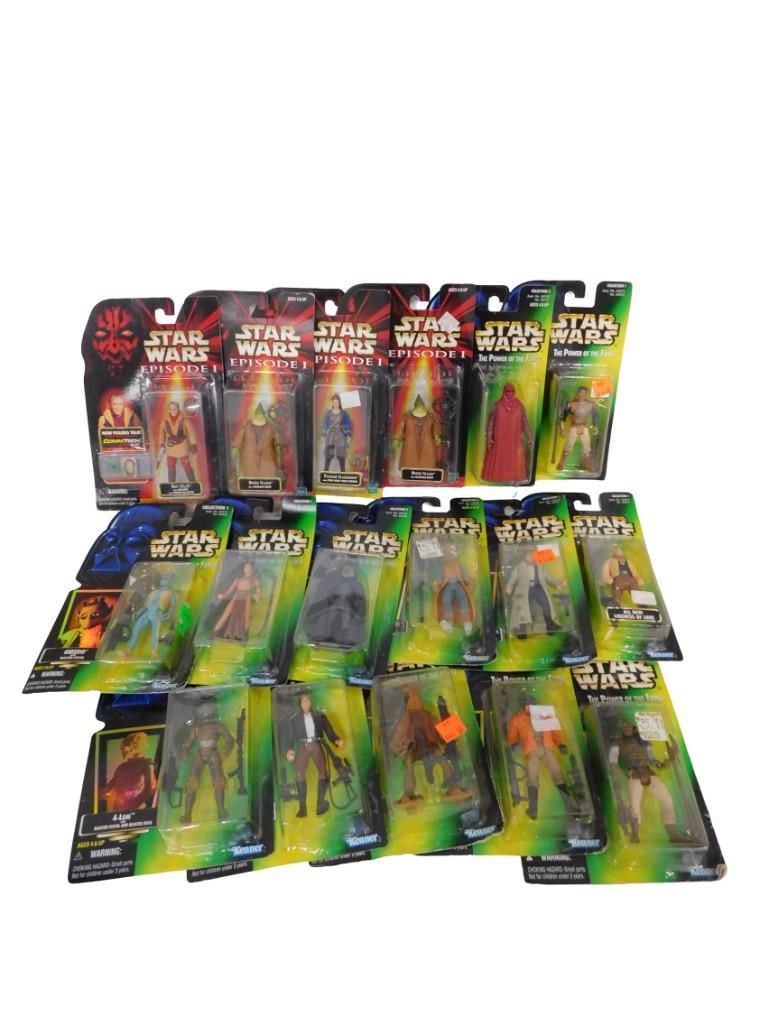 17 Star Wars Action Figures New in Package: Lot of 17 Star Wars Action Figures New in Package All pictures are considered part of the description and should be examined carefully by bidders. Live Auctioneers is now offering Live Shipping