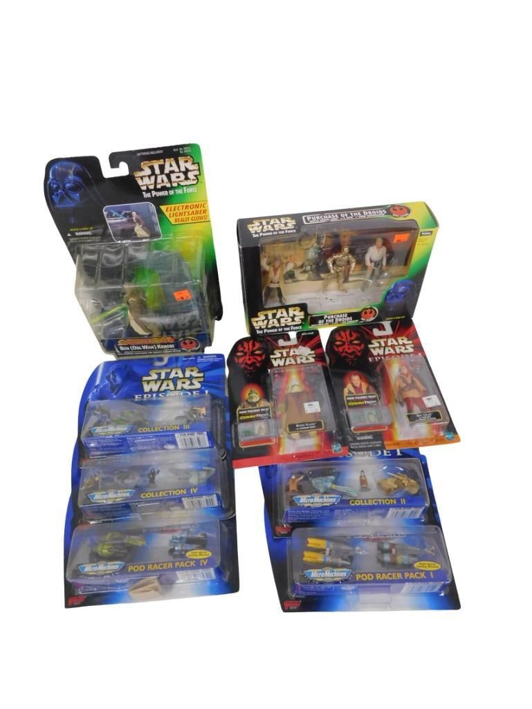 Lot of Star Wars Action Figures incl Purchase of the Droids Set, Electronic Power F/X Ben (Obi-Wan): Lot of Star Wars Action Figures incl Purchase of the Droids Set, Electronic Power F/X Ben (Obi-Wan) Kenobi, etc New in Package All pictures are considered part of the description and should be examin