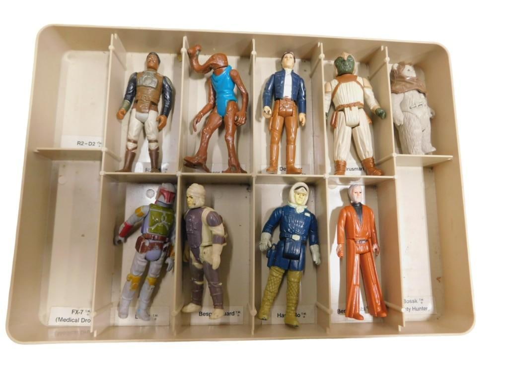 9 Vintage 1970s-1980s Kenner Star Wars Action Figures: 9 Vintage 1970s-1980s Kenner Star Wars Action Figures All pictures are considered part of the description and should be examined carefully by bidders. Live Auctioneers is now offering Live Shipping