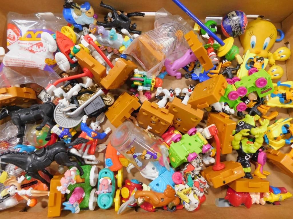 Lot of Small Toys incl Looney Tunes Sylvester, Tweety Bird, Bugs Bunny, Daffy Duck, etc: Lot of Small Toys incl Looney Tunes Sylvester, Tweety Bird, Bugs Bunny, Daffy Duck, etc All pictures are considered part of the description and should be examined carefully by bidders. Live Auctioneer